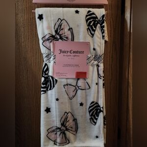 🎀✨️NWT JUICY COUTURE PINK BOWS 🎀& BLANKET BOWS SOFT THROW🎀✨️